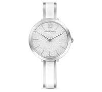 Swarovski Reloj Crystalline Delight, Brazalete de metal, Blanco, Acero inoxidable
