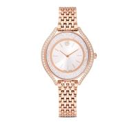 Swarovski Reloj Crystalline Aura, Fabricado en Suiza, Brazalete de Metal, Tono Oro Rosa, Acabado Tono Oro Rosa