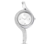 Swarovski Reloj Dextera Asymmetric, Fabricado en Suiza, Brazalete de Metal, Tono Plateado, Acero Inoxidable, Talla única