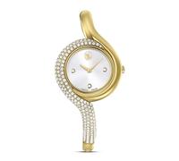 Swarovski Reloj Dextera Asymmetric, Swiss Made, Brazalete de Metal, Colección Dextera, Cierre Plegable, Mecanismo de Cuarzo, Acero Inoxidable, Tono Dorado