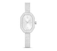 Swarovski Reloj Dextera Bangle, Fabricado en Suiza, Brazalete de Metal, Tono Plateado, Acero Inoxidable