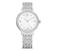 Swarovski Reloj Imber, Fabricado en Suiza, Brazalete de Metal, Tono Plateado, Acero Inoxidable, Talla única