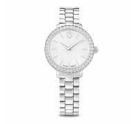 Swarovski Reloj Matrix 3-Link – Fabricado en Suiza, bisel pavé 42 cristales, plateado