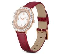 Swarovski Reloj Matrix octagon, Correa de piel, Tono oro rosa, Acabado en tono oro rosa