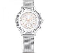 Reloj Nova chrono, Fabricado en Suiza, Brazalete de metal, Tono plateado, Acero inoxidable OS