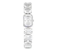 Swarovski Reloj Pulsera de Talla Octogonal, Cristales Transparentes, Esfera Plateada, Mecanismo en Cuarzo, Inspirado en la Colección Millenia, Acabado Acero Inoxidable, Blanco