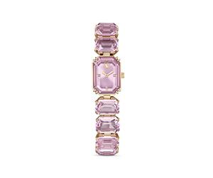 SWAROVSKI Reloj, Pulsera de Talla Octogonal, Rosa, Acabado Tono Oro Rosa 5630837