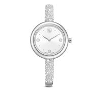 Swarovski Reloj analógico Sublima Bangle – Suiza, brazalete de acero inoxidable plateado One Size