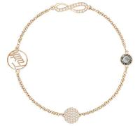 Swarovski Remix Collection Infinity Strand, de Mujer, negro, Baño en tono Oro Rosa