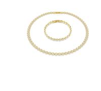 Swarovski - Set de Regalo de Cristal y Oro Diseño Elegante - Accessories - Mujer - Amarillo - ONE SIZE -