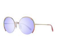 Swarovski Sol Mujer Metal Dorado Redondo Media Montura Diseñador SK0280-H 32W