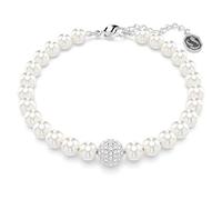 Swarovski Strand Swarovski Remix Collection, Perla de cristal, Blanco, Baño de rodio
