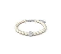 Swarovski Strand Swarovski Remix Collection, Perla de cristal, Blanco, Baño de rodio