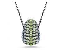 Swarovski sublima - colgante de corte redondo chapado en rutenio para