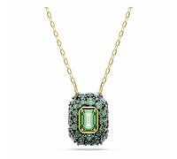 Swarovski Sublima Colgante, Talla Octagonal, Verde, Acabado En Oro De 18 Quilates
