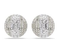 Swarovski sublima - pendientes de clip chapados en rodio (3,5 x 2,8 cm