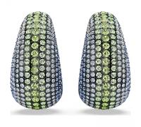 Swarovski sublima - pendientes de clip grandes, chapados en rutenio, c
