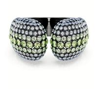 Swarovski Sublima - Pulsera para mujer, chapada en rutenio, talla redonda, mediana, multicolor, mediana, cristal, cristal