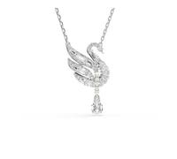 Swarovski Swan Colección, blanco, chapado en rodio
