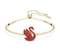 Brazalete Swan, Cisne, Mediano, Rojo, Baño tono oro OS