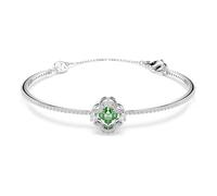 Swarovski Una Angelic Brazalete, Tallas Mixtas, Verde, Baño De Rodio