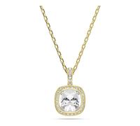 Swarovski Una Angelic Colgante, Talla Cojín, Blanco, Acabado En Oro De 18 Quilates