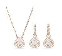 Swarovski Una Angelic Set, Set (2), Talla Triangular, Rosa, Acabado En Oro Rosa De 18 Quilates