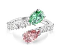 Swarovski x Ariana Grande Anillo abierto, Tallas mixtas, Multicolor, Baño de rodio