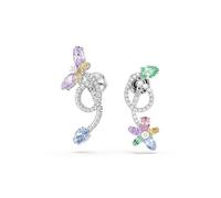 Swarovski x Ariana Grande Pendientes de gota con adorno para pendientes, Tallas mixtas, Libélula, flor, Multicolor, Baño de rodio