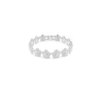 Swarovski x Ariana Grande Pulsera, Talla redonda, Flor, Blanca, Baño de rodio