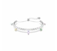 Swarovski x Ariana Grande Pulsera Tennis, Tallas mixtas, Multicolor, Baño de rodio