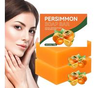 Swarva Persimmon Soap for Body Odor - Persimmon Soap for Old People Smell, Remove Odor Bath Soap, Men & Women Deodorizing, Handmade Body Deeply Cleansing Bar Soaps (2pcs)