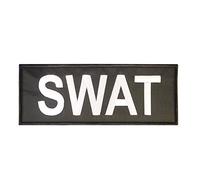 SWAT Large XL 10x4 inch Blue Line Law Enforcement Tactical Hook Patch