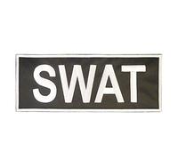 SWAT Large XL 10x4 inch Blue Line Law Enforcement Tactical Hook Patch