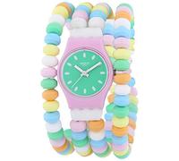 Swatch Caramellisima - Reloj de Cuarzo para Mujer, Correa de plástico Multicolor