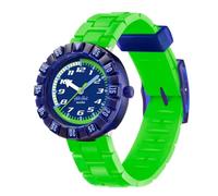 Swatch FCSP132 Flick Flak Neonbrick - Reloj de pulsera para niños, color verde