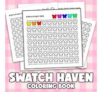 Swatch Haven: Creative Tools Coloring Pages Featuring Cute Color Sample Chart Designs for All Ages Organizing Palettes and Inspiring Creativity