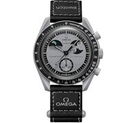 Swatch MoonSwatch - Reloj de pulsera biocerámico Omega X, Mission to Earthphase, gris, gris