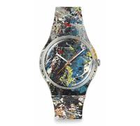 Swatch New Gent - Reloj de Pulsera Unisex de polímero Transparente, Cuarzo, Resistente al Agua, alquimia