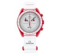 Swatch Omega x Moon Mission to Mars Speedmaster Rojo y Blanco - Nuevo, Moderno