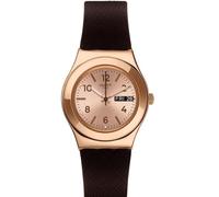 Swatch Reloj analógico de Cuarzo para Mujer con Correa de Silicona YLG701, Pulsera