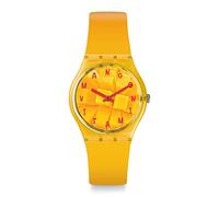 Swatch Reloj Analógico para Unisex Adultos de Cuarzo con Correa en Silicona GO119