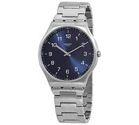 Swatch Reloj analógico Unisex de Cuarzo con Correa de Acero Inoxidable SS07S106G