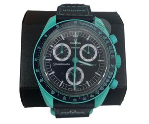 Swatch Reloj de pulsera Moonswatch Omega x Misión a la Tierra Luces Polares en Biocerámica