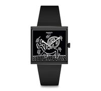 Reloj para mujer Swatch Break suelto esfera negra correa de silicona SO34Z103