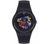Swatch Reloj New Gent Bio SO29B107 Black Lacquered Again, Negro , Correa
