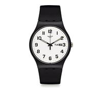 Swatch Reloj New Gent Twice Again, Negro, Clásico, Negro, Clásico
