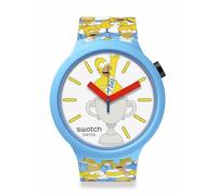 Swatch The Simpsons Big Bold SB05Z100 Best Dad Ever Watch, multicolor, multicolor, Moderno