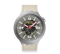 Swatch Reloj unisex casual beige de acero inoxidable de cuarzo, momento de confianza, Momento de confianza