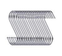 Swatowot 30 unidades Ganchos forma de s de metal para utensilios de cocina, oficina, baño, taller, garaje, hogar